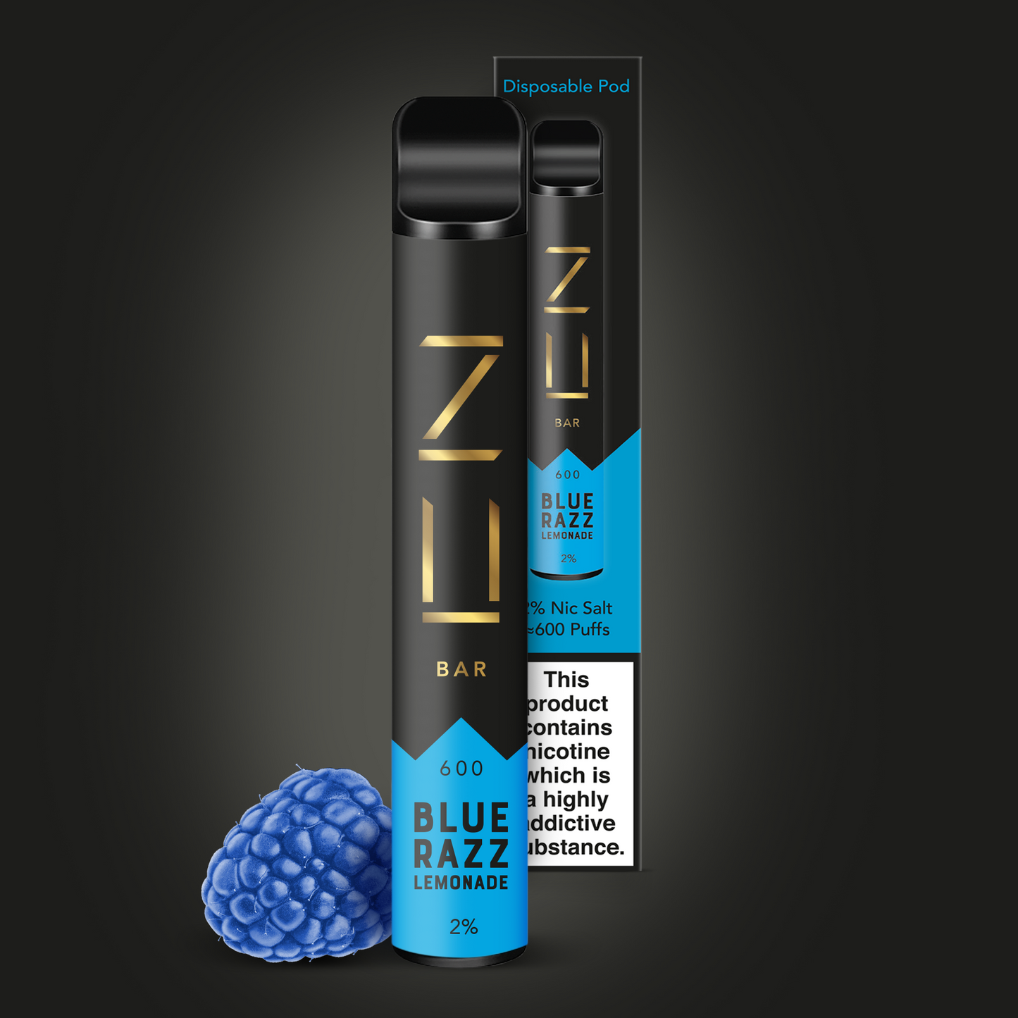 ZU Bar Blue Razz Lemonade Disposable Pod