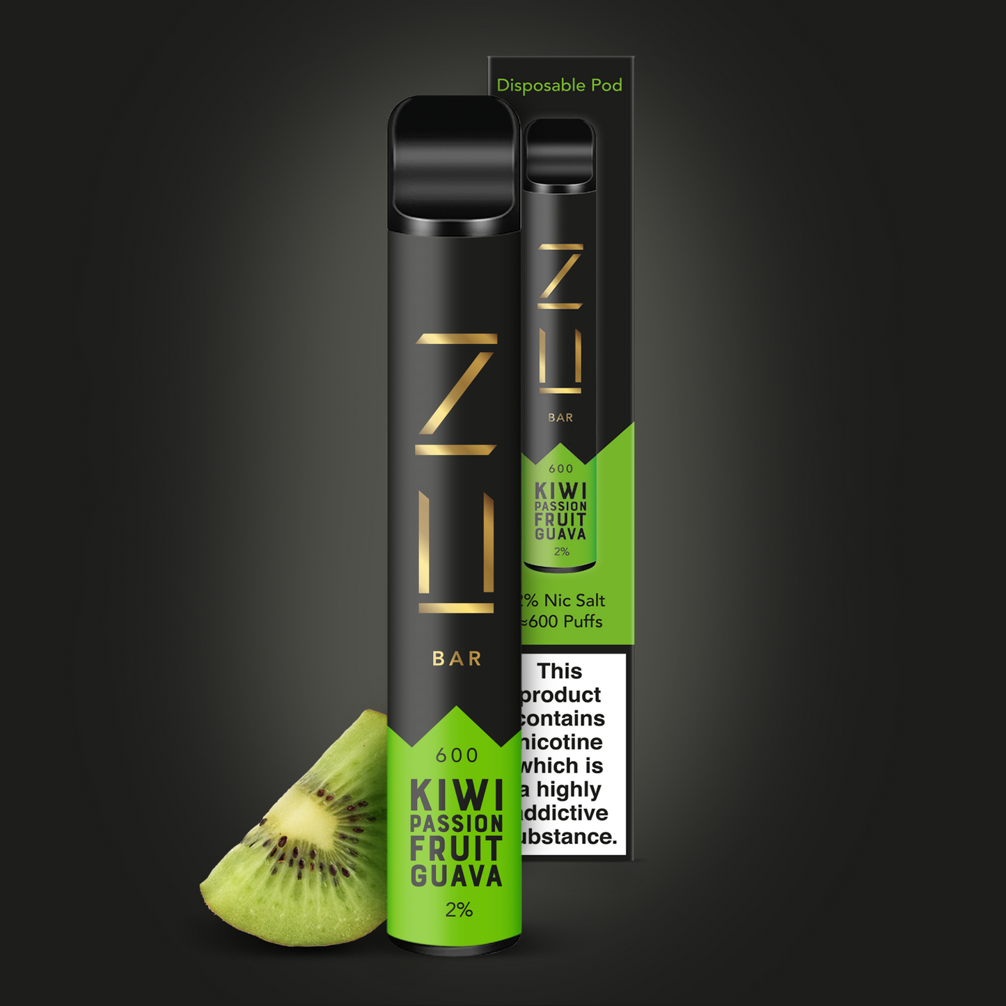 ZU Bar Kiwi Passion Fruit Guava Disposable Pod