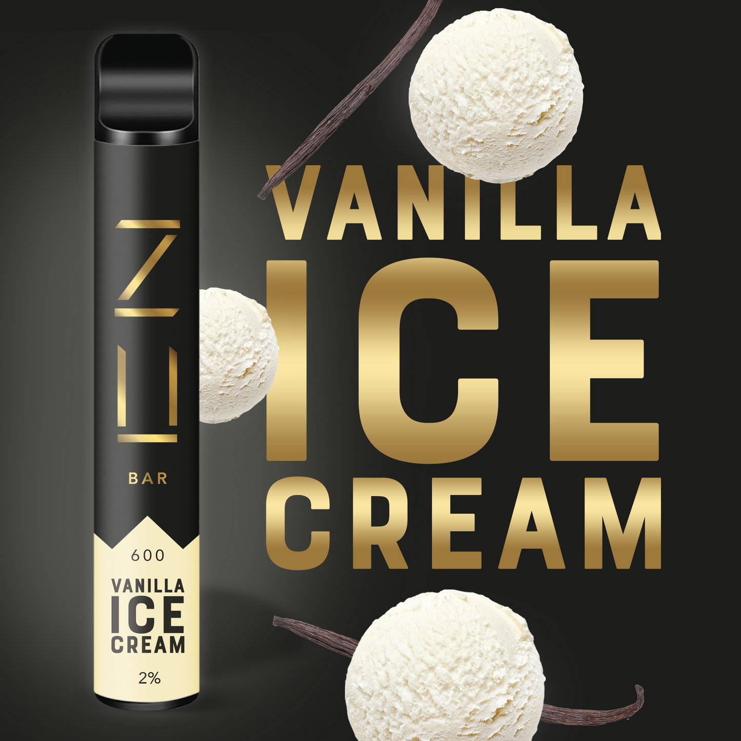 ZU Bar Vanilla Ice Cream Disposable Pod