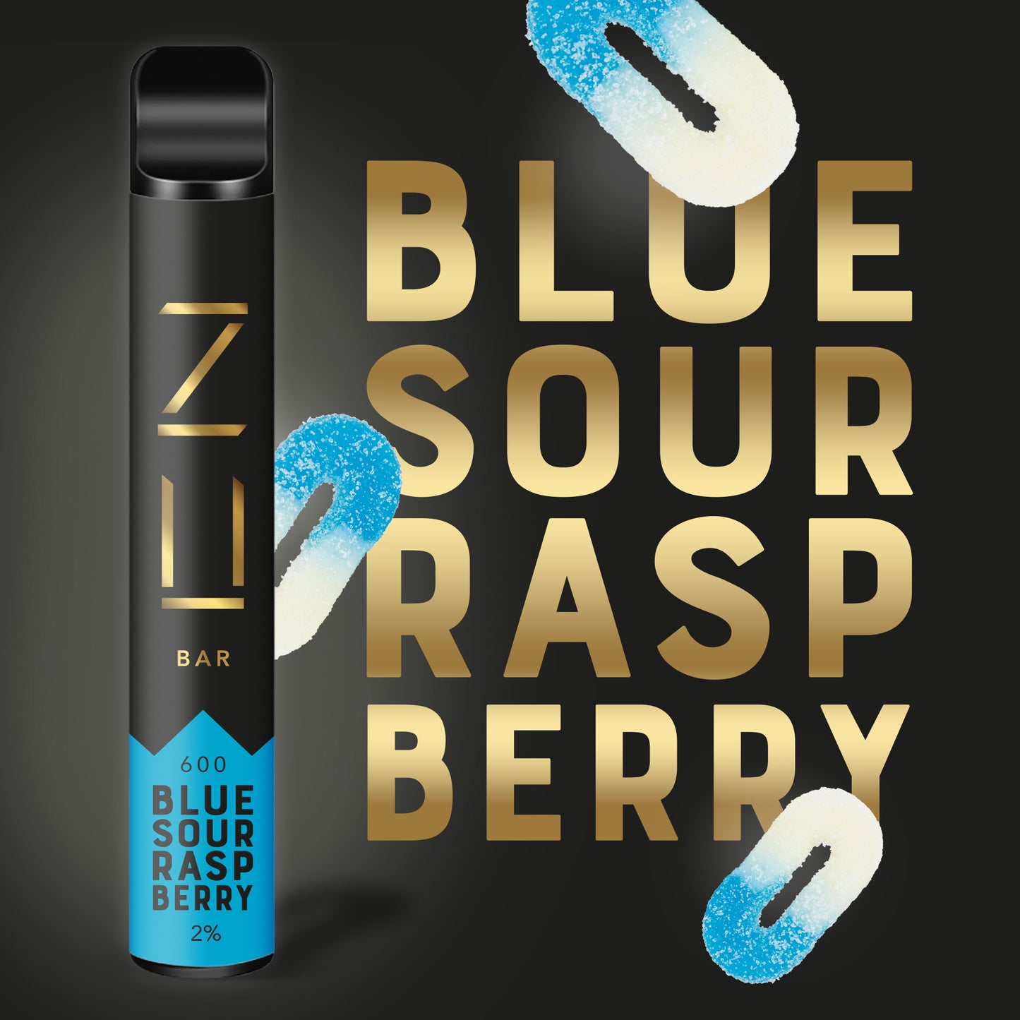 ZU Bar Blue Sour Raspberry Disposable Pod